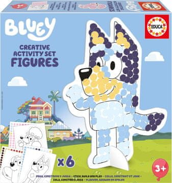Educa Ustvarjalni set s šablonami Bluey
