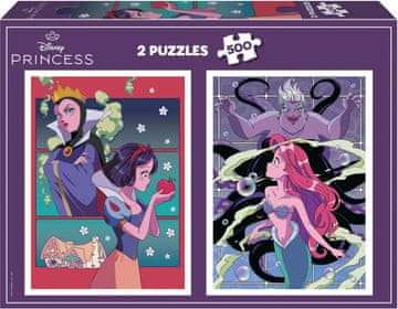 Educa Puzzle Disneyjevi zlobneži in princese 2x500 kosov