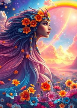 ALIPSON Mavrična deklica Puzzle 500 kosov