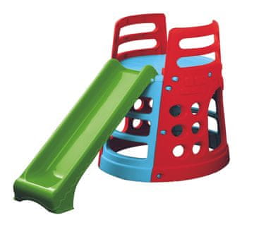 Tobogan s plezalnim ogrodjem in plezalno steno