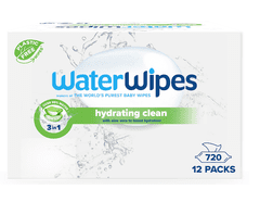 WaterWipes 12x VODNIČKI Vlažilni čistilni z aloe vero 3v1 60 kosov (720 kosov)