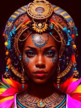 NORIMPEX Diamantna slika Afričanka III 30x40cm