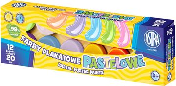 ASTRA Tempera barve 12x20ml pastelne barve