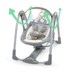Ingenuity Pretvarljiva potovalna gugalnica z melodijo Bella Teddy 0m+ do 9kg