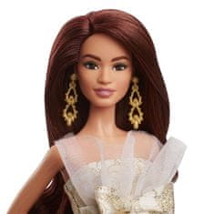 Božična lutka Barbie z rjavimi lasmi 2025