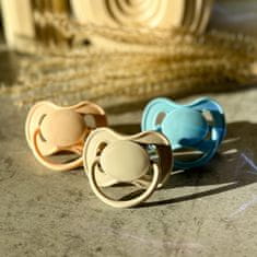 CANPOL BABIES Gumijast dude z okroglo konico Nude 6-18m modra