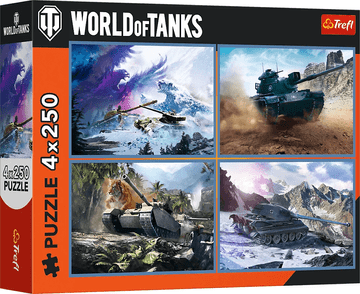 Trefl Puzzle World of Tanks: Velika bitka tankov 4x250 kosov