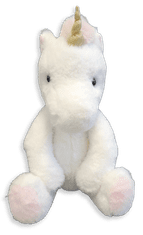 Alltoys Beli plišasti samorog 40 cm