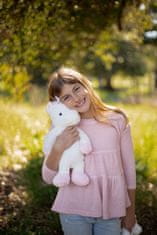 Alltoys Beli plišasti samorog 40 cm