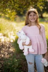 Alltoys Beli plišasti samorog 40 cm