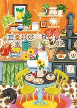 MAGNOLIA Puzzle Oranžna kuhinja 1000 kosov