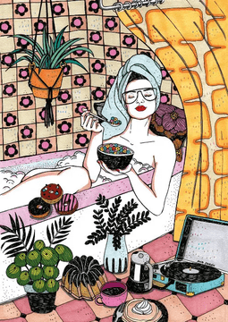 MAGNOLIA Puzzle Kopel in žita 1000 kosov