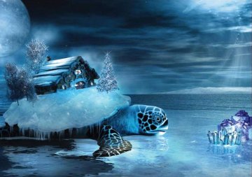 MAGNOLIA Puzzle Hiša in želva 1000 kosov