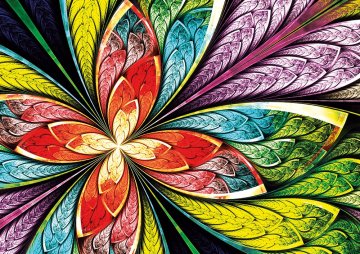 YAZZ Puzzle Barvni cvet 1000 kosov