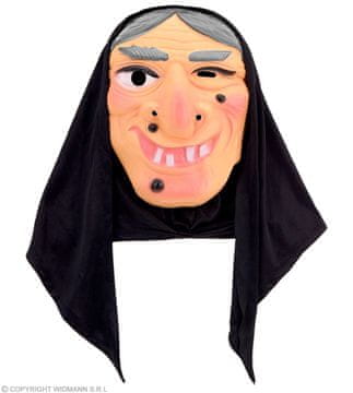 Maska čarovnice s šalom