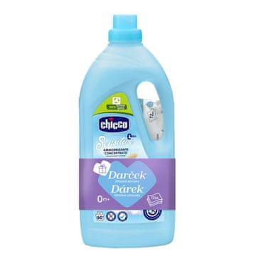 CHICCO Koncentriran mehčalec tkanin Sweet Powder 1,5 l, 60 pranj + 72 brezplačnih mokrih robčkov