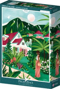 PIECES & PEACE Creole Village Puzzle 1000 kosov
