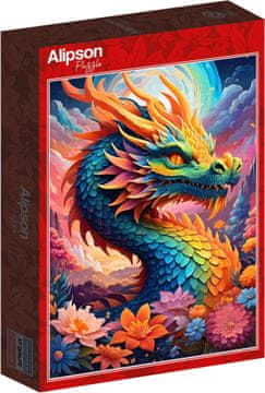 ALIPSON Puzzle Barvni zmaj 1000 kosov