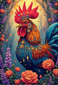 ALIPSON Puzzle Secret Rooster Garden 1000 kosov