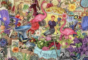 Grafika Puzzle Garden kolaž 1000 kosov