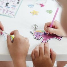 Totum Ustvarjalni komplet 2v1 Enorog diamantna poslikava, izdelava zapestnic