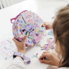 Totum Ustvarjalni komplet 2v1 Enorog diamantna poslikava, izdelava zapestnic