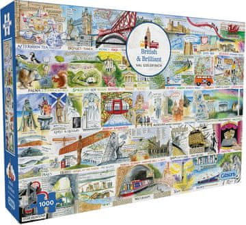 Gibsons Puzzle British and Brilliant 1000 kosov