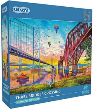 Gibsons Puzzle Trije mostovi čez reko 1000 kosov