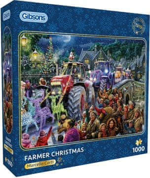 Gibsons Kmetje Božič Puzzle 1000 kosov