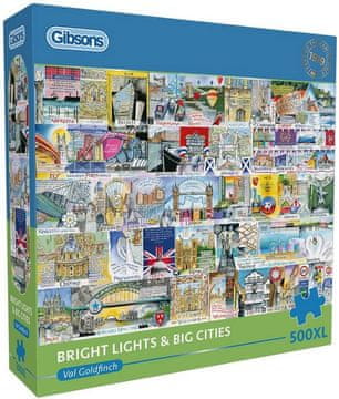 Gibsons Velika Britanija Mesta Puzzle XL 500 kosov