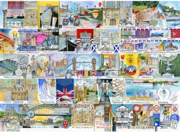 Gibsons Puzzle Svetle luči in velika mesta 1000 kosov