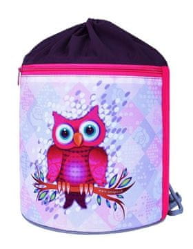 EMIPO Okrogla torba za hrbet 34x23cm Sova
