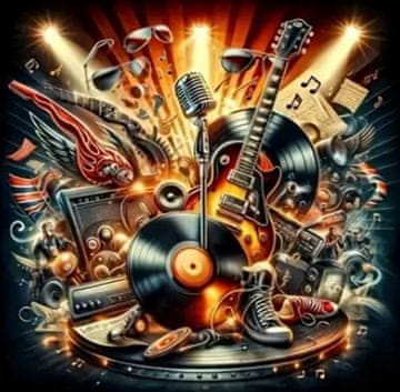 NORIMPEX Diamantna slika Glasbeni navdih 30x40cm