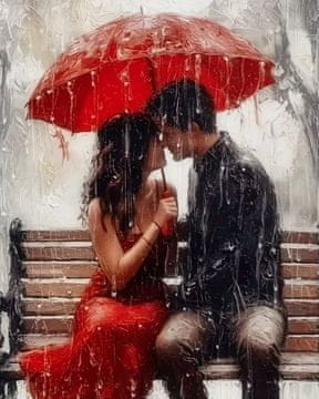 NORIMPEX Diamantna slika Ljubezen v vsakem vremenu 30x40cm