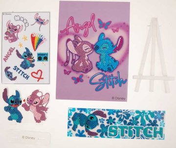 CRAFT ID Diamantno slikarstvo Angel in Stitch s stojalom