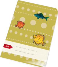 PAPÍRNY BRNO Delovni zvezek 524 Ribe