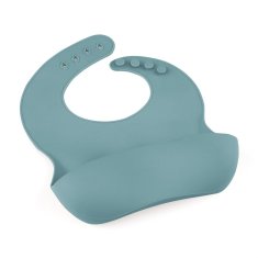 PETITE&MARS Silikonski slinček Take&Match Frosted Sky 6m+