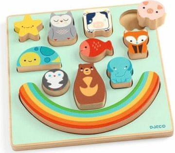DJECO Balansirna igra Živali z mavrico