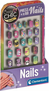 CLEMENTONI Crazy Chic Beauty: Press & Go Nails Animals