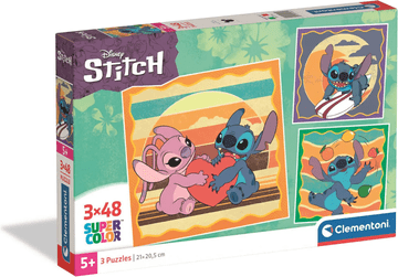 Clementoni Puzzle Stitch: Prijateljski tujec 3x48 kosov