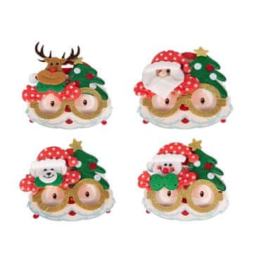 Alltoys Božični kozarci z bleščicami 17x14 cm