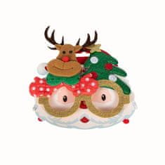 Alltoys Božični kozarci z bleščicami 17x14 cm
