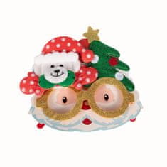 Alltoys Božični kozarci z bleščicami 17x14 cm