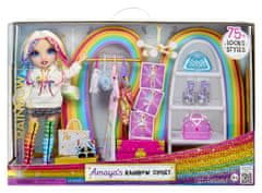 Rainbow High Mavrična visoka garderobna omara z lutko