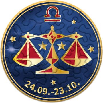 CURIOSI Okrogla sestavljanka Zodiak: Tehtnica 33 kosov
