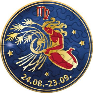 CURIOSI Okrogla sestavljanka Zodiak: Devica 33 kosov