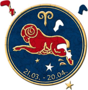 CURIOSI Okrogla sestavljanka Zodiak: Oven 33 kosov