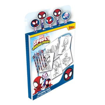 Sambro Spideyjeva pobarvanka s pastelkami