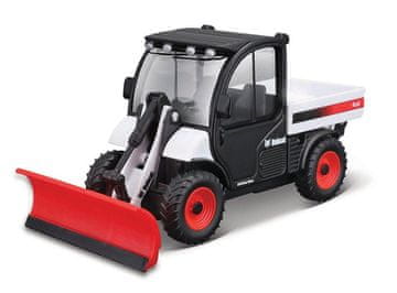 BBurago - FARMLAND, Bobcat Orodna žolna s snežnim plugom, 10 cm