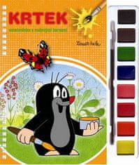 Akim Pobarvanka z vodnimi barvami in čopičem - Krtek 1